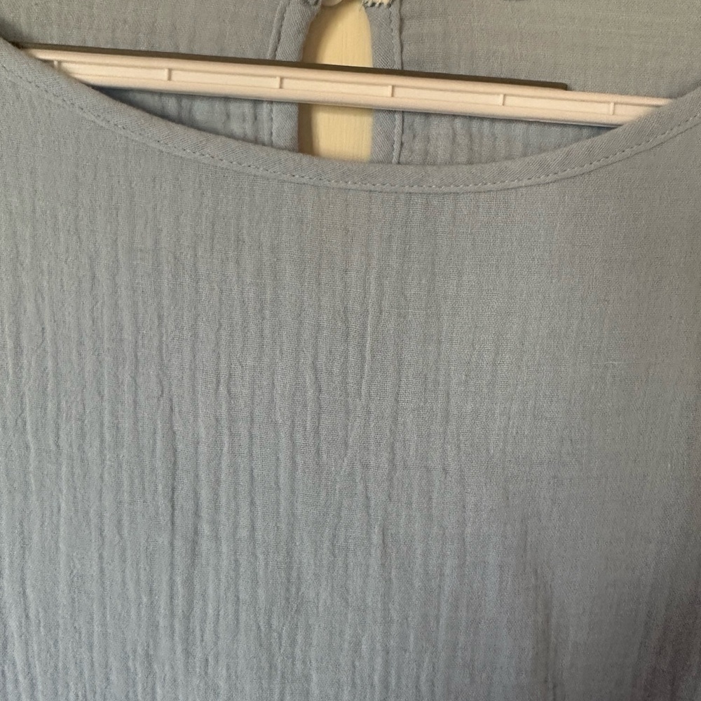 Light Blue Textured Top